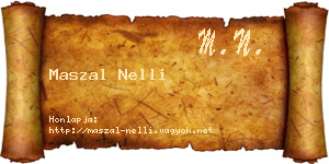 Maszal Nelli névjegykártya